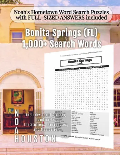 Noahõs Hometown Word Search Puzzles With Full-Sized Answers Included Bonita Springs (Fl) 1