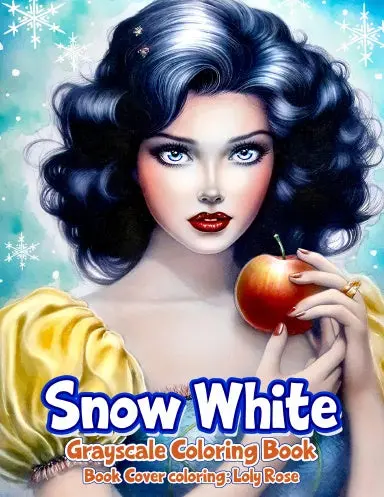 Snow White Grayscale Coloring Book (Paperback) 1