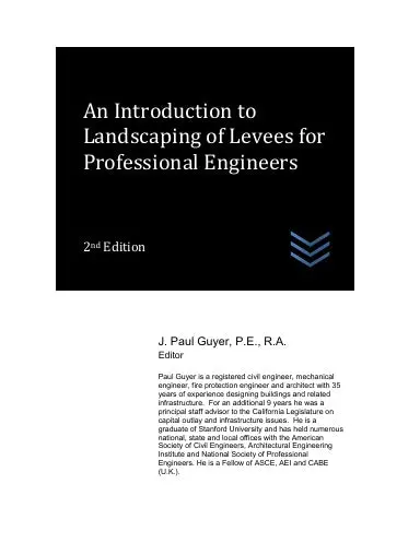 An Introduction To Landscaping Of Levees For Professional Engineers 1