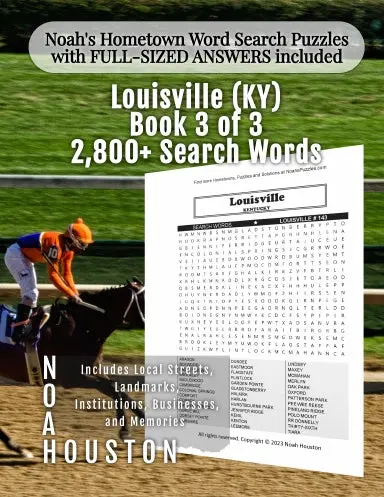 Noahõs Hometown Word Search Puzzles With Full-Sized Answers Included Louisville (Ky), Book 3 Of 3 1