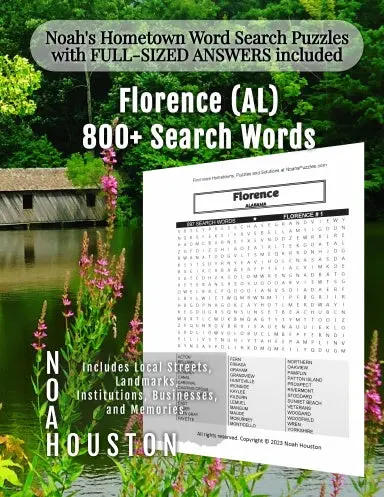 Noahõs Hometown Word Search Puzzles With Full-Sized Answers Included Florence (Al) 1