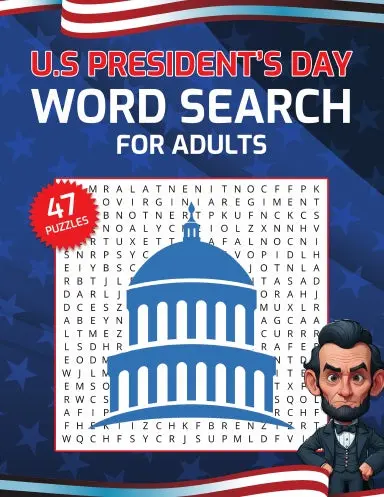 U.S. Presidents Day Word Search 2025 For Adults 1