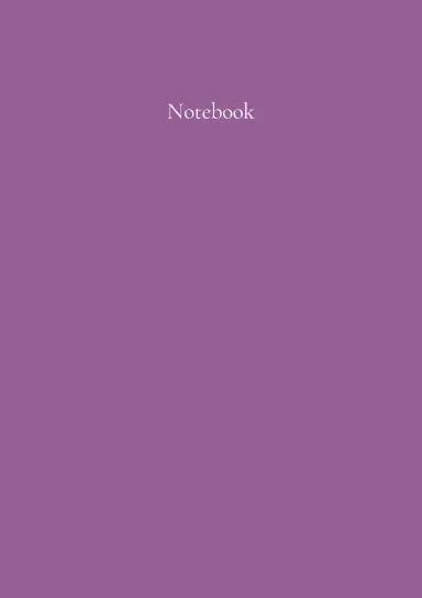 Classic A5 Notebook: Dusky Purple. By Paper Parisa 1