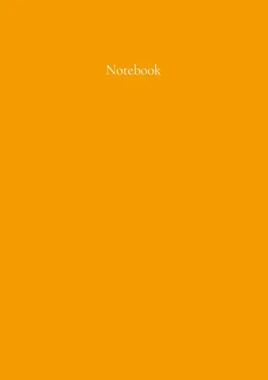 Classic A5 Notebook: Perfect Orange. By Paper Parisa 1