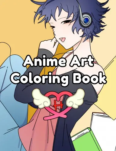 Anime Art Coloring Book H 1