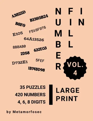 Number Fill In Volume 4 1
