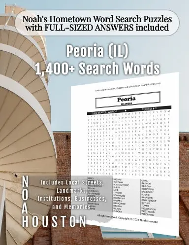 Noahõs Hometown Word Search Puzzles With Full-Sized Answers Included Peoria (Il) 1