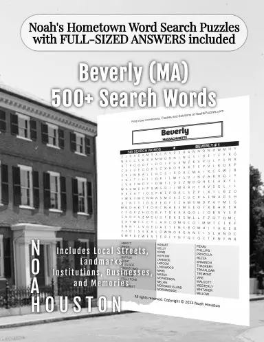 Noahõs Hometown Word Search Puzzles With Full-Sized Answers Included Beverly (Ma) 1