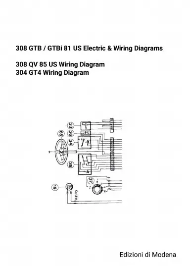 308 Gtb / Gtbi 81 Us Electric & Wiring Diagrams 1