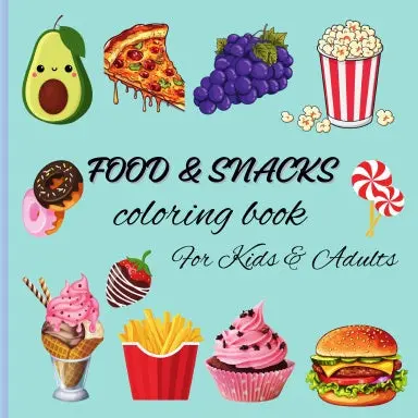 Food & Snacks Coloring Book For Kids 1