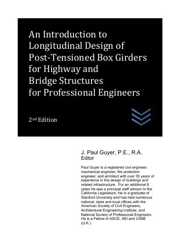 An Introduction To Longitudinal Design Of Post-Tensioned Box Girders For Highway And Bridge Structures For Professional Engineers 1