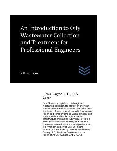 An Introduction To Oily Wastewater Collection And Treatment For  Professional Engineers 1