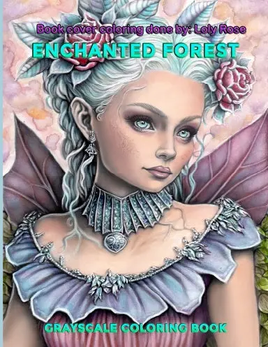 Enchanted Forest Grayscale Coloring Book 1