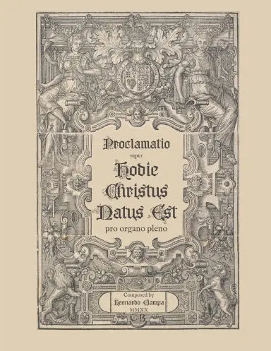 Proclamatio Super "Hodie Christus Natus Est" Pro Organo Pleno 1
