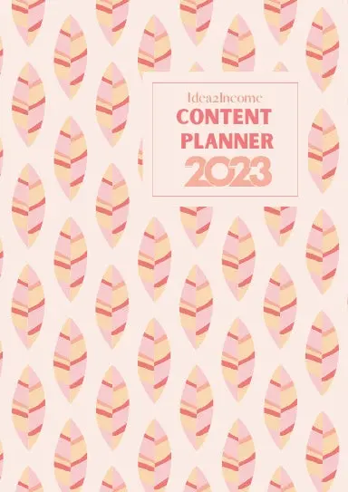 Content Planner 2023 Bliss 1