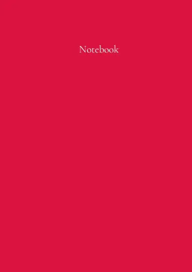 Classic A5 Notebook: Cranberry Red. By Paper Parisa 1