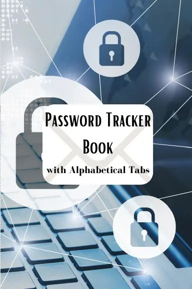 Password Tracker Book With Alphabetical Tabs 1