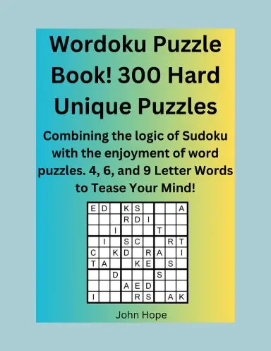 Wordoku Puzzle Book! 300 Hard Unique Puzzles 1
