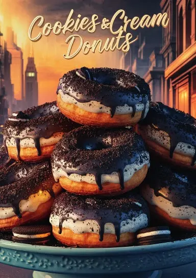 A5 Notebook, Journal | Grid Paper | 120 Pages/60 Sheets | Tasty Donuts No. 4 1