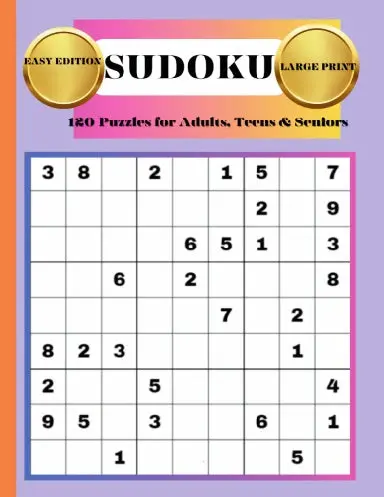 Easy Large Print Sudoku 1