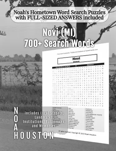 Noahõs Hometown Word Search Puzzles With Full-Sized Answers Included Novi (Mi) 1