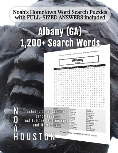 Noahõs Hometown Word Search Puzzles With Full-Sized Answers Included Albany (Ga) 1