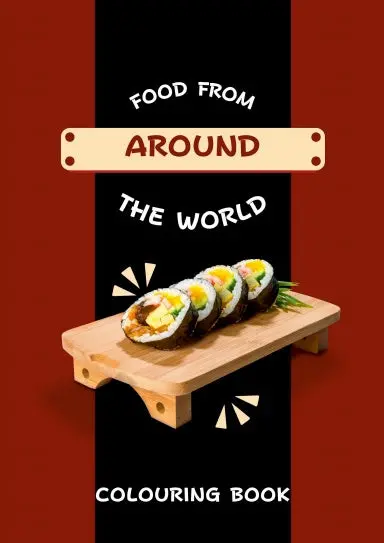 Food From Around The World Colouring Book 1