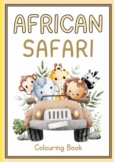 African Safari Colouring Book For Kids 1
