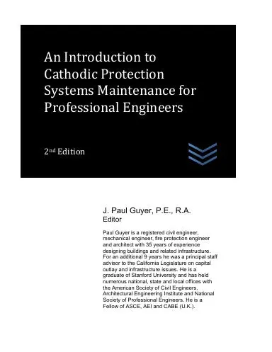 An Introduction To Cathodic Protection Systems Maintenance For Professional Engineers 1