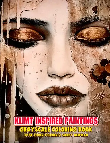 Klimt Inspired Painting Grayscale Coloring Book (Paperback) 1