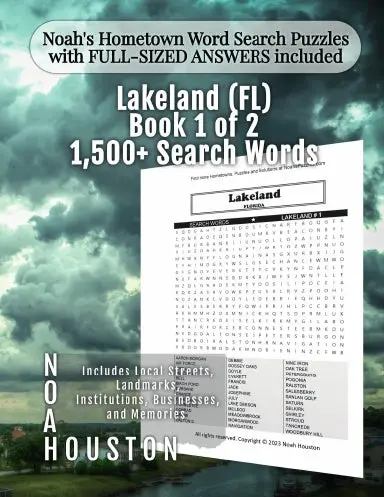 Noahõs Hometown Word Search Puzzles With Full-Sized Answers Included Lakeland (Fl), Book 1 Of 2 1