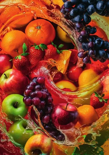 A5 Notebook, Journal | Grid Paper | 120 Pages/60 Sheets | Fresh And Juicy Fruits No. 5 1