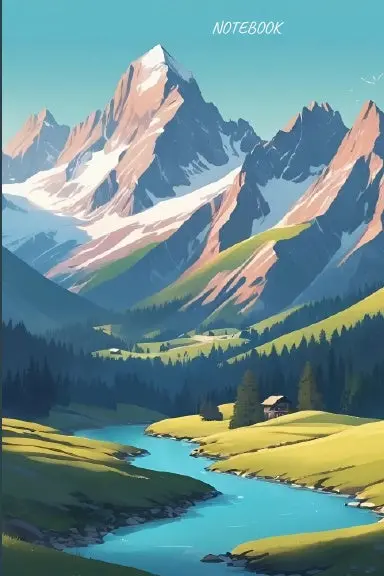 Notebook:Beautiful Alpine Mountains. 1