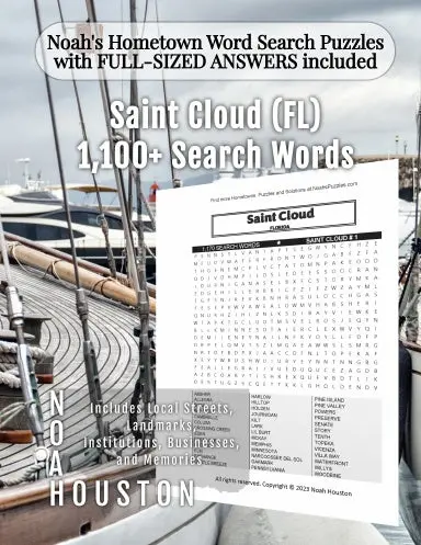 Noahõs Hometown Word Search Puzzles With Full-Sized Answers Included Saint Cloud (Fl) 1