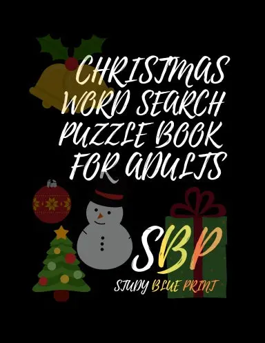 Christmas Word Search Puzzle Book For Adults 1