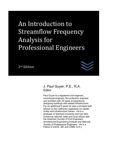 An Introduction To Streamflow Frequency Analysis For Professional Engineers 1