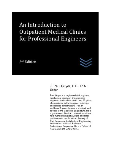 An Introduction To  Outpatient Medical Clinics For Professional Engineers 1