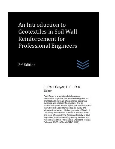 An Introduction To Geotextiles In Soil Wall Reinforcement For Professional Engineers 1