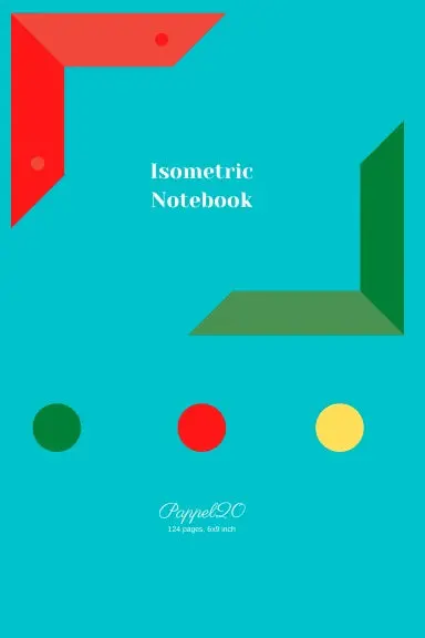 Isometric Notebook| Light Blue Cover |6X9 1