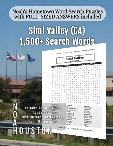 Noahõs Hometown Word Search Puzzles With Full-Sized Answers Included Simi Valley (Ca) 1