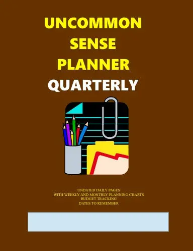 Uncommon Sense Planner - Quarterly Undated 1