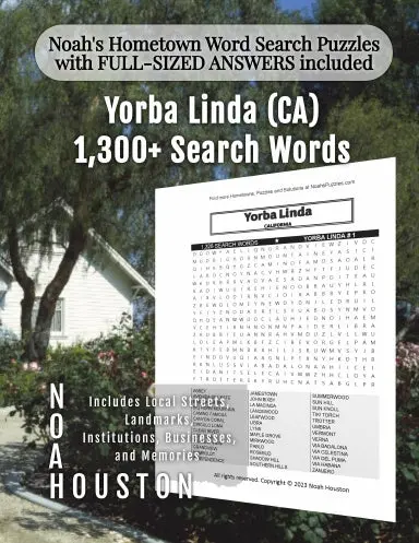 Noahõs Hometown Word Search Puzzles With Full-Sized Answers Included Yorba Linda (Ca) 1
