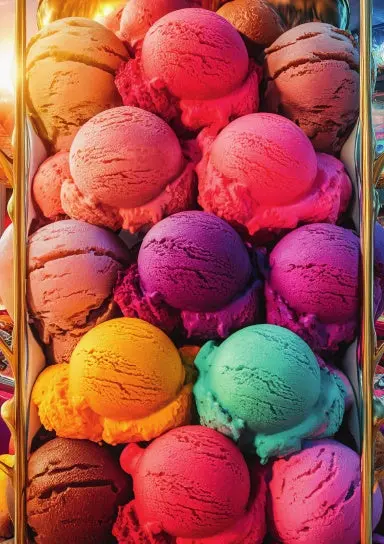 A5 Notebook, Journal | College Ruled Lined Paper | 120 Pages/60 Sheets | Sweet Colorful Ice Cream No. 4 1