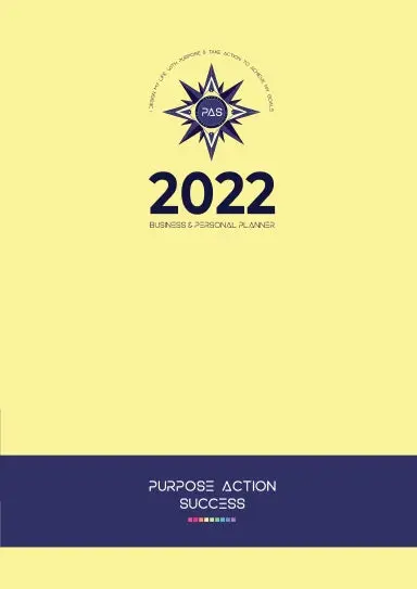 2022 Pas Business & Personal Planner (A4 - Yellow) - 24-Hour Daily Planner | Daily Diary | Daily Planner | 12 Months 1