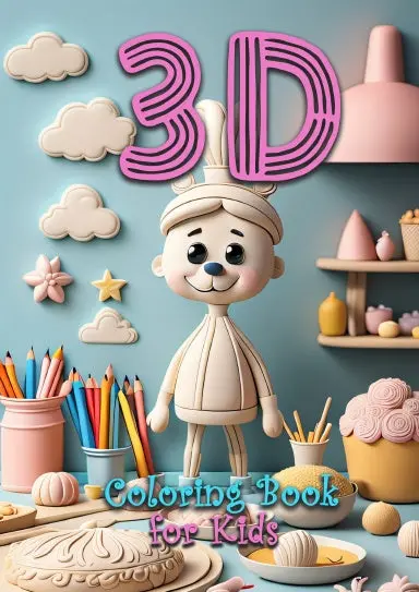 3D Coloring Book For Kids Age 4 Up | Activity Book For Kids 1
