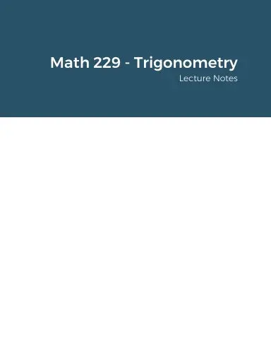 Math 229 - Trigonometry 1