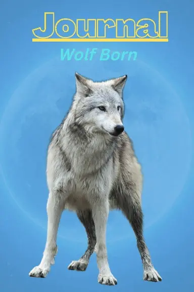 Wolf Born Journal  Series 1 With A Light Blue Background 1