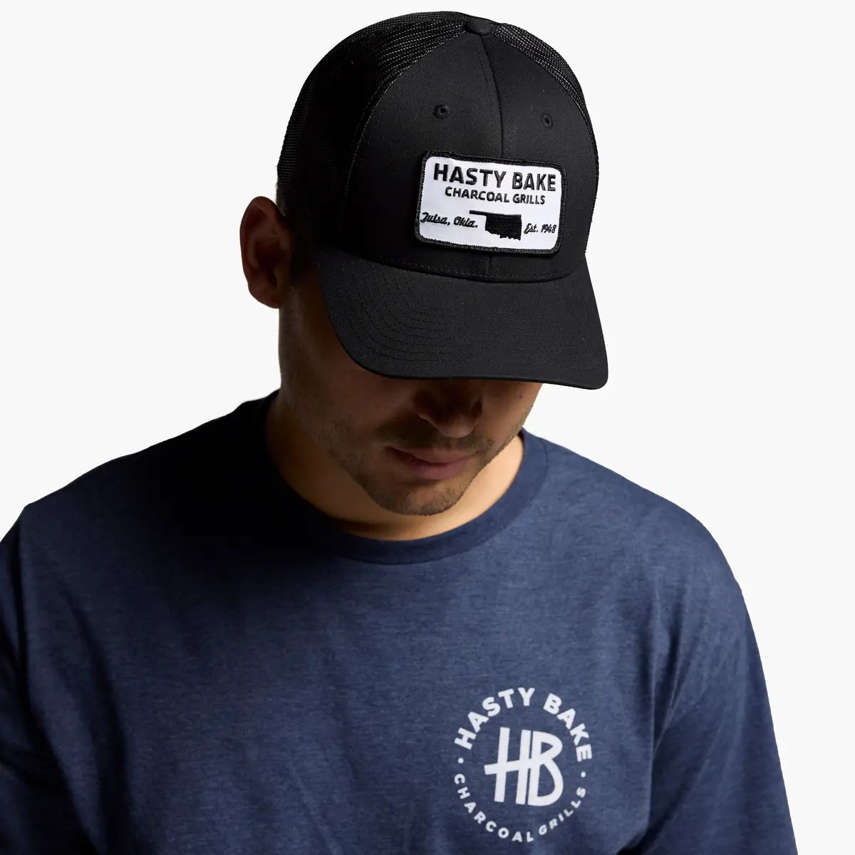 Hasty Bake Black Patch Hat 1