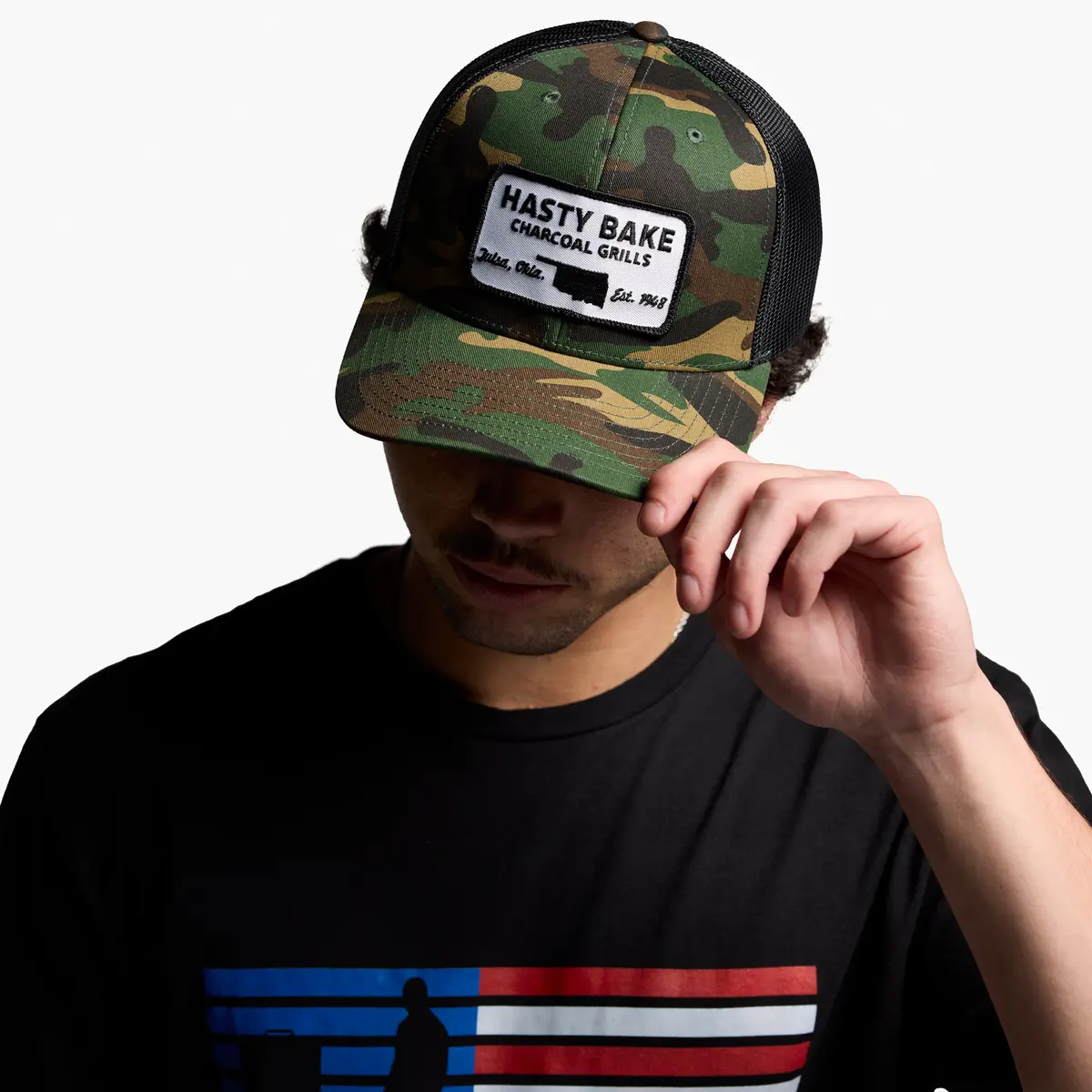 Hasty Bake Camo Patch Hat 1
