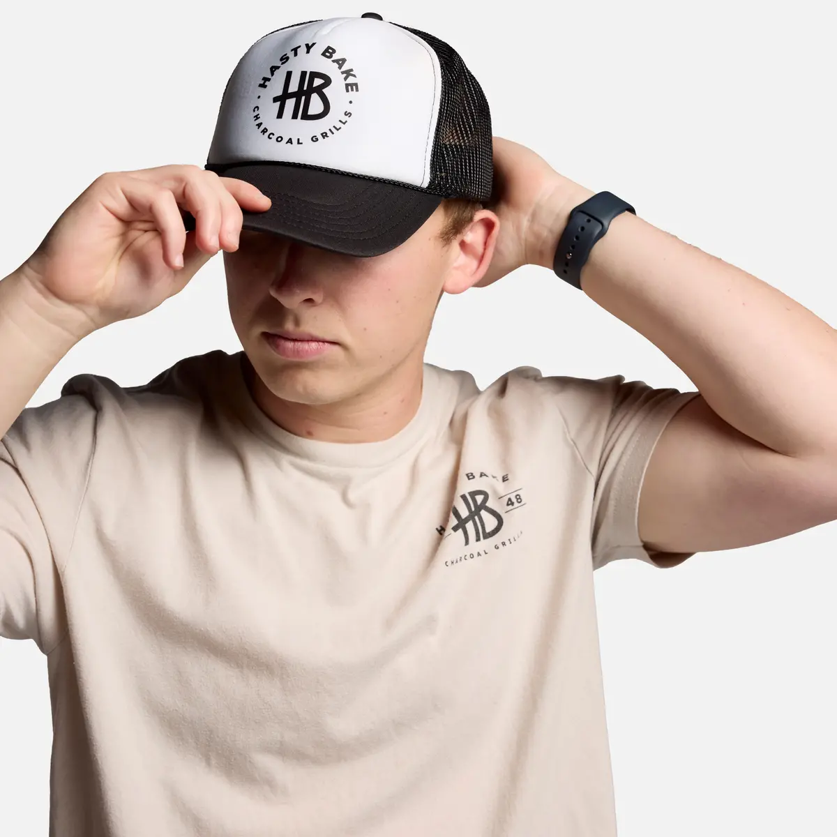 Hb Foam Trucker Hat- Black 1